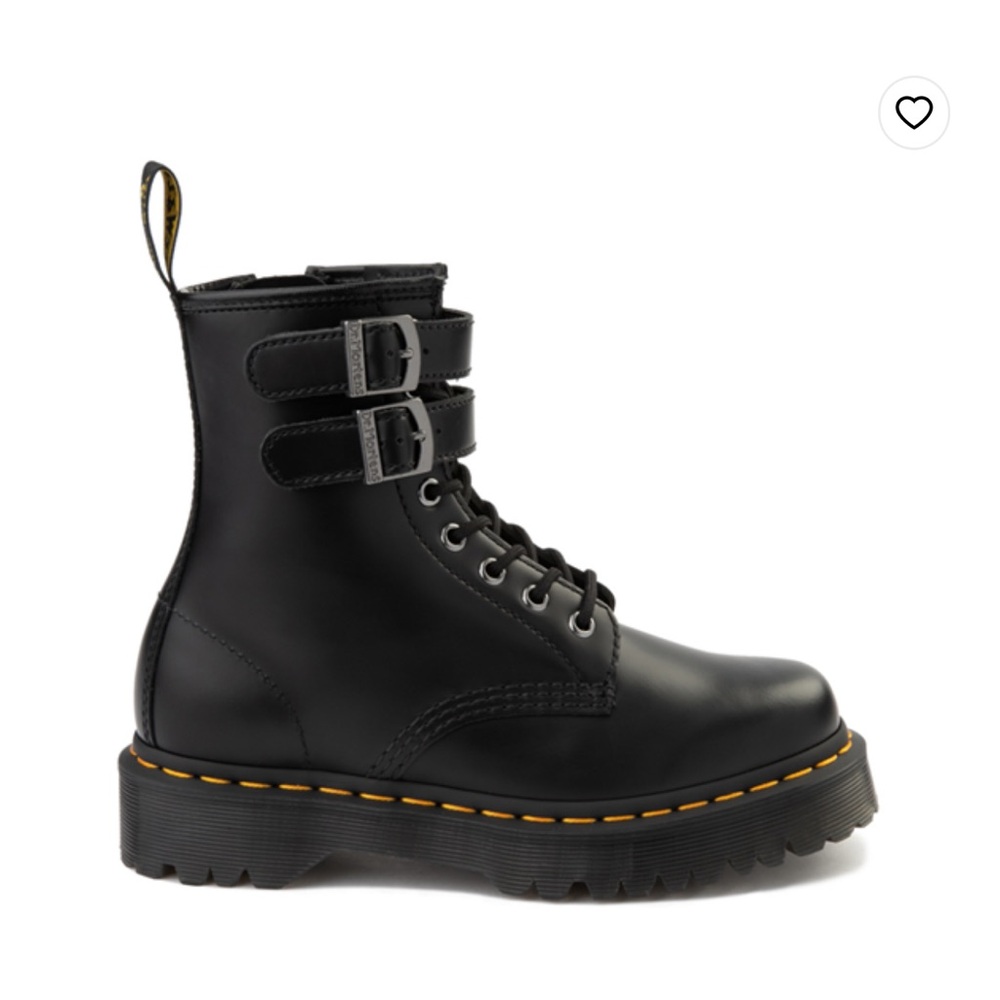Womens Dr. Martens 1460 8-Eye Bex Buckle Boot - Black